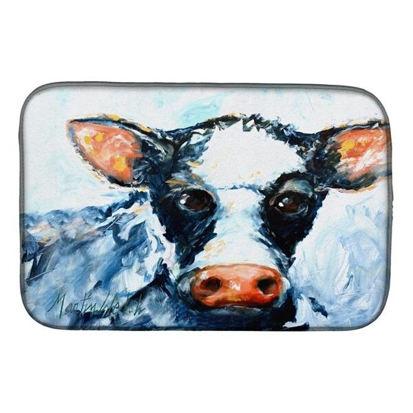 Carolines Treasures Carolines Treasures MW1273DDM Cow Lick Black & White Cow Dish Drying Mat MW1273DDM - main